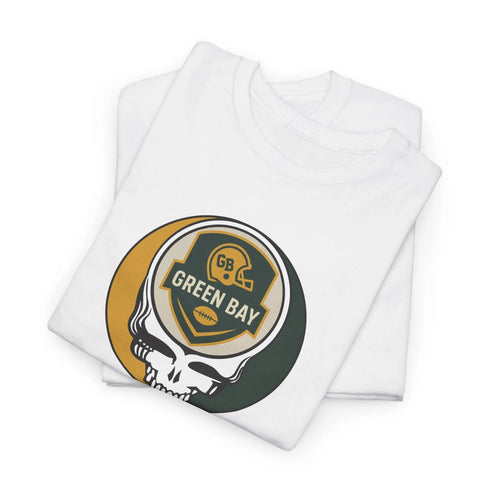 Grateful Dead - Green Bay Packers Stealie Grateful Dead Steal Your Face T-Shirt - NFL - StealieShop